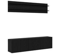 TV Wall Units 6 Piece Floating TV Wall Unit TV Stand Engineered Wood vidaXL