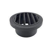 TVAAGHBCBR 2pcs 75mm Car Parking Heater Duct Air Vent Outlet Diesel Flat Connector Black Fit For Webasto Eberspaecher
