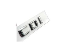TVAAGHBCBR ABS Black CDI Logo Letters Car Trunk Badge Sticker Compatible With GL ML 320 270 W204 A B C GLK 220 CDI(Chrome 14-16)