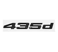 TVAAGHBCBR ABS Car Rear Trunk Letters Logo Badge Emblem Sticker Compatible With BMW 4 Series 420d 425d 428d 430d 435d 440d 450d F30 F32 F33 F36 G26 G22(Gloss Black 435d)