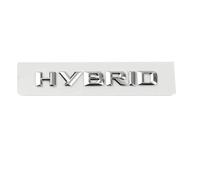 TVAAGHBCBR ABS Hybrid Letters Side Fender Rear Trunk Badge Emblem Stickers Compatible With Mercedes Benz S400 E350 GLE450 W211 W212 W163 W221 W222(Convex chrome)