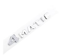 TVAAGHBCBR Black Chrome 4 Matic Logo Letters Car Trunk Badge Compatible With Mercedes Benz GLC 250 GLK 220 ML 320 4matic(Chrome 17-23)