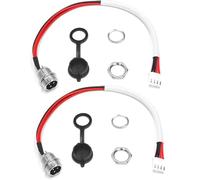 TVAAGHBCBR Convenient Battery Charging Port, 3-pin, 4-wire, Power Cord, Balance Scooter Hoverboard(2 Set)