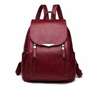 TVAFEDS Backpack Womens Women Backpack Travel Large PU Leather Handbag Schoolbag For bag Female Shoulder Back(Schwarz)