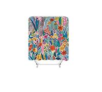 TVAFEDS Curtains Abstract Floral Shower Curtain Bathroom Tropical Green Leaves Bath With Hooks Waterproof(Color D,150x180cm)