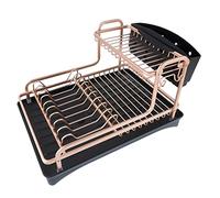 TVAFEDS Double Layer Aluminum Alloy Sink Stand Dish Drying Rack Kitchen Organizer Drainer Plate Holder Cutlery Storage Shelf Accessories