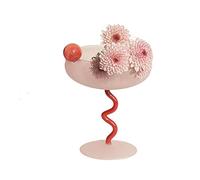 TVAFEDS Goblet Cute Slash Glass Cup Jelly Beans Twisty Goblet Drinking Glasses for Drinks Frosted Sweetmeats of Ice Cream Cereal Bowl