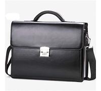 TVAFEDS Handbags Men's business briefcase bag three-digit combination lock Shoulder Messenger tide male high-capacity multi-pocket(Schwarz)