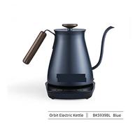 TVAFEDS Kettle Hermostatic Electric Kettle 800ml 1200W Stainless Steel Gooseneck Coffee Tea Pot Panel Home Kitchen Accessories(Blue Set)