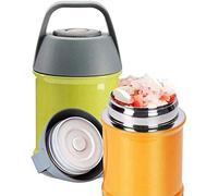 TVAFEDS Lunch Box Stainless Steel Vacuum Insulated Soup Container, Thermos Leakproof Lunch Bottle Food Jar, Box Storage for School Picnic Office Enjoy a hot Lunch on The go(Green,560ml)