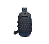 TVAFEDS Man Bags for Men Men Multifunction Password Anti-theft Chest Crossbody Bag USB Charge Waterproof Male Sling Shoulder Messenger Bags(Blue)