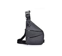 TVAFEDS Man Bags for Men Men's Personal Pocket Shoulder Bag Waterproof Bicycle Antitheft Crossbody Chest Casual Cycling Sports Messenger Protable(Grey Left)