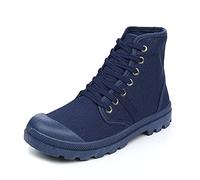 TVAFEDS Mens Boots Canvas shoes Men's ankle boots Thick soled men's brand Spring and Autumn(Blue,8)