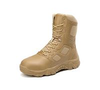 TVAFEDS Mens Boots Waterproof Mens Safety Work Boots Security Steel Toe Cap Working Anti-Smashing Outdoor Men's(Size 9.5-US)