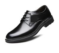 TVAFEDS Mens Shoes Tradditional Men Derby Shoes Leather Official Basic Business Dress Black(8.5)