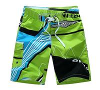 TVAFEDS Mens Shorts Summer Men Beach Shorts Quick Dry Printing Designer Mens Board(XXL) Yellow