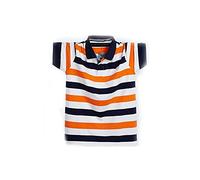 TVAFEDS Men's T-shirts Mens Polo Shirt Fat Big and Tall Side Stripe Solid Shirts Plus Size 3XL Summer Men's Clothing(Orange,XXX-Large)