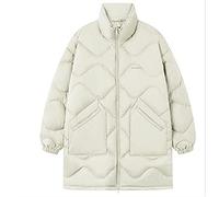 TVAFEDS Puffer Jacket Mens Men's Winter Down Jackets Are Oversized, Thin, Warm, Waterproof And Windproof In The Long Section(Grau,XS)