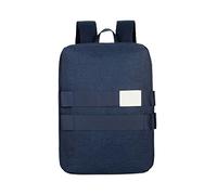 TVAFEDS Rucksack for Men Polyester Laptop Rechargeable Waterproof Nylon Men's Multifunctional Business Backpack Practical Portable Lightweight(Blue)