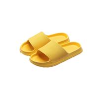 TVAFEDS Sandals for Women Thick Platform Women Bathroom Home Slippers Soft Sole Indoor Slides Sandals Summer Non-Slip Flip Flops(Yellow,2.5 UK)