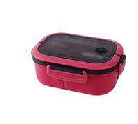 TVAFEDS Thermos Lunch Box Lunch Box Grid Food Container Bento with Fork Spoon Leakproof for(Red)