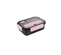 TVAFEDS Thermos Lunch Box Portable Travel Lunch Box Microwave Heating Food Container Plastic Bag Bento(Pink)
