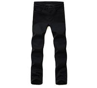 TVAFEDS Trousers for Men Men's Jeans, Thin Ice Silk Trousers, Slim Straight-leg All-match Casual Elastic Autumn Pants(29)