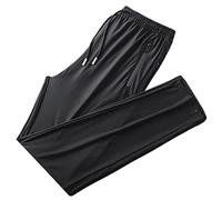 TVAFEDS Trousers for Men Men's Silk Stretch Pants Casual Quick Dry Breathable Plus Size Thin Mesh Ice(Gray,XL (57-67kg))