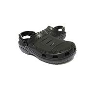 TVAFEDS Walking Sandals Men Men Clogs Sandals Casual Summer Shoes Slipper Leisure Flip Flops Cow Leather Light Beach Yukon Sport(Schwarz,7.5 UK)