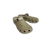 TVAFEDS Walking Sandals Men Men Clogs Sandals Casual Summer Shoes Slipper Leisure Flip Flops Cow Leather Light Beach Yukon Sport(Khaki,M7 Suitable 39-40)