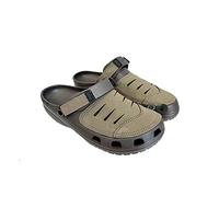 TVAFEDS Walking Sandals Men Men Clogs Sandals Casual Summer Shoes Slipper Leisure Flip Flops Cow Leather Light Beach Yukon Sport(Dark Brown,M7 Suitable 39-40)