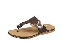 TVAFEDS Walking Sandals Men Spring and Summer Slippers One word Drag Flip Flops Tide Beach Korean Version of The Foot(Brown,3.5 UK)