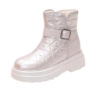 TVAFEDS Womens Boots Snow Boots Women's Winter Shoes Luxury Designer Plus Velvet Warm Ankle Ladies Comfortable Platform(A,6.5 UK)