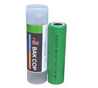 TVDC BAK COP 30A 2500mah 18650 Battery with Protective Plastic Case for E-Cigarettes, Vape Mods & Sub Ohm Kits, also for Torch, Handheld Devices 2ml Cartridge Capacity, No Nicotine