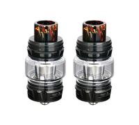 TVDC Horizontech Falcon King Tank, Top-Refill, Better Flavor and Longer Lifespan, 2ml Cartridge No Nicotine (Black - 2 Pack)
