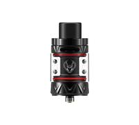 TVDC HorizonTech Sakerz Tank, Top Airflow Control, Top filling, Top cap ring, Suitable with high VG e-liquids, 2ml Cartridge No Nicotine, (Black)
