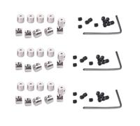 TVETE Pin Badge Fasteners Safety Pin Lock for Badges [30 Pack Safety Locks] with 3 Mini Allen Wrenches, Anti-Lost, Anti-Fall, Secure Metal Durable Jewelry Tie Corsage Uniform for Corporate Collectors