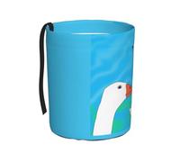 TVGPYBXF Happy White Goose Car Trash Can - Leak-Proof, Odor-Free Car Trash Can, Let You Travel Clean and Hygienic.