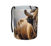 TVGPYBXF North American Bison Herd Car Trash Can - Leak-Proof, Odor-Free Car Trash Can, Let You Travel Clean and Hygienic.