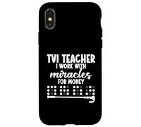 TVI Teacher Braille Miracles Visually Impaired Teacher Case for iPhone X/XS