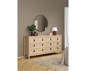 Tvilum Madrid 8 Drawer Chest - Oak