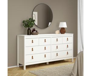 Tvilum Madrid 8 Drawer Chest - White