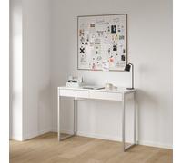 Tvilum Mali Gloss White 2 Drawer Desk (H)765mm (W)1016mm (D)400mm