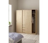 Tvilum Naia 3 Door 3 Drawer Wardrobe - Oak
