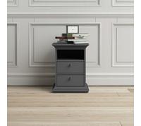 Tvilum Paris 2 Drawer Bedside Table - Grey