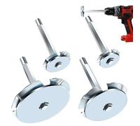 TVIOX PVC Fitting Saver, 4Pcs Pipe Reamer Tool for Removing SCH 40 from Hub, 1-1/2 in, 2 in, 3 in, 4 in Head, Bit Socket Saver Set for PVC Plumbing, Fits 1/2" Variable Speed Power Drill
