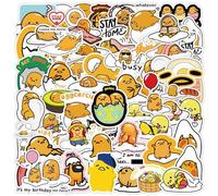 TVIVID 10/30/60/120pcs Cute Gudetama Sanrio Anime Stickers Kawaii Cartoon Sticker Toys Phone Notebook Suitcase Funny Decals Decor
