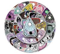 TVIVID 10/50Pcs Ouija Board Graffiti Stickers Witch Divination Decoration Luggage Phone Case Water Bottle Adhesive Sticker