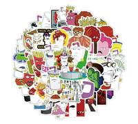 TVIVID 50PCS Anime Cartoon Aqua Teen Hunger Force Sticker Graffiti DIY Motorcycle Skateboard Suitcase Waterproof Decal