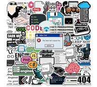 TVIVID 50PCS Cool Engineer Programming Network Coding Hacker MEME Stickers Vinyl DIY Computer Laptop Motorcycle Helmet Car Sticker